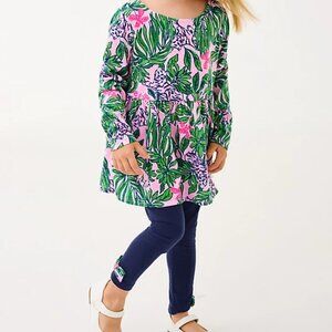 Lilly Pulitzer Colorful Kids Adella Tunic & Legging Set NWT S 4-5 M 6-7 & L 8-10